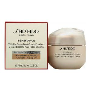 Shiseido Benefiance Wrinkle Smoothing Cream Enriched dag- en nachtcrème tegen rimpels voor Droge Huid 75 ml