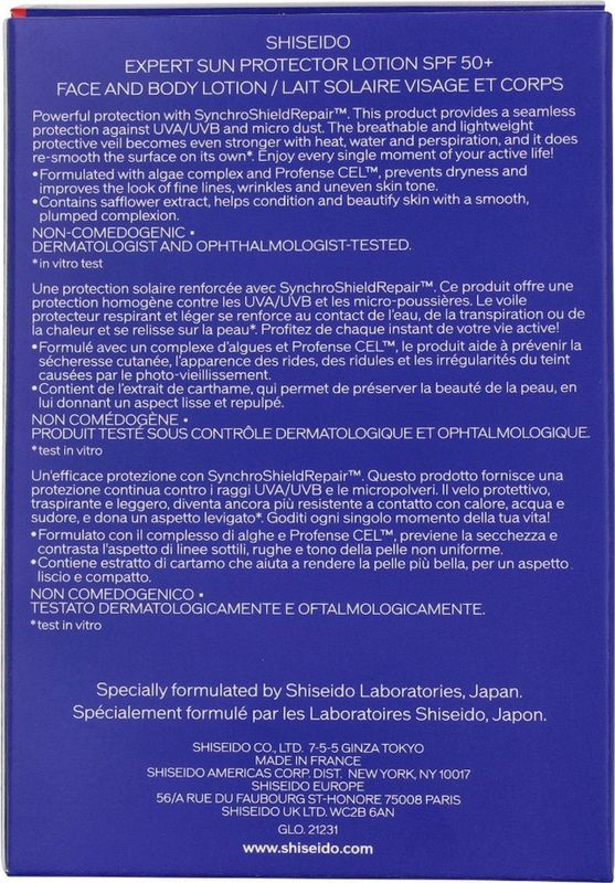 SHISEIDO Expert Sun Protector Lotion SPF50+ SPF +