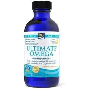 Nordic Naturals - Ultimate Omega - Vloeibaar Voedingssupplement - Citroen - 2840 mg - 119 ml