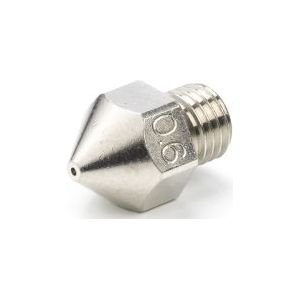 micro swiss Slijtvast geplateerd mondstuk voor Creality CR-10S Pro/CR-10 MAX Original Hotend alleen (M6 x 0,75 mm) 0,6 mm