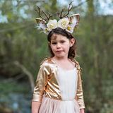 Great Pretenders Kostuum - Prinsessenjurk Hert - Perzik - Great Pretenders - 5-6 jaar (110-116) - Kostuum
