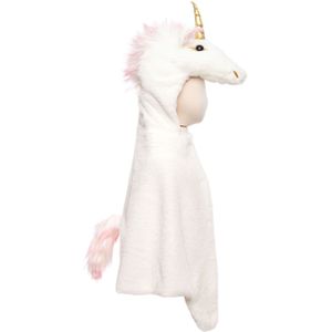 Unicorn - Knuffelcape - Roze - Imitatiebont - Met Zakken