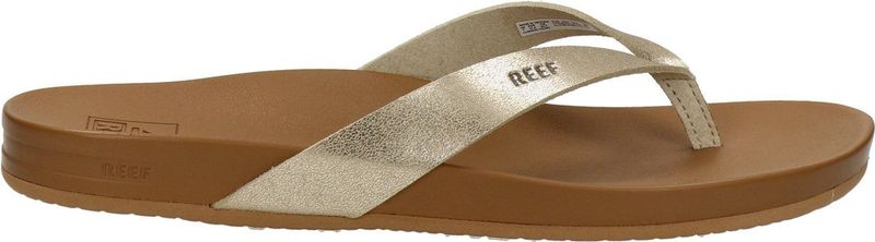 Reef Cushion Courttan Champagne Dames Slippers - Bruin Goud