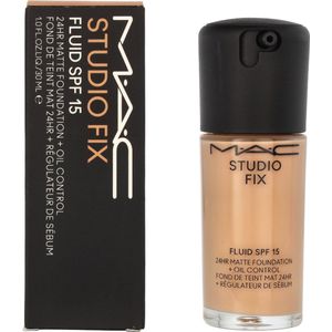 MAC Cosmetics Studio Fix Fluid SPF 15 24HR Matte Foundation + Oil Control Matterende Make-up SPF 15 Tint NW15 30 ml