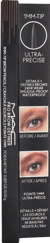 MAC Pro Brow Definer 1 Mm Tip Brow Pencil 24 Hour Waterproof