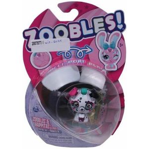 69692W Zoobles Z-Girlz Snowfie zwart 3-delig
