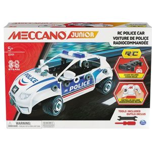 Meccano Junior - RC-politieauto met werkende kofferbak en gereedschap - S.T.E.A.M.-bouwpakket