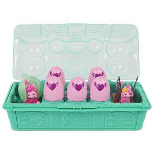 HATCHIMALS - PACK AVENTUUR 10 FAMILIE VERRASSING LAMAS - Eierdoos 10 HATCHIMALS figuren om te verzamelen - Eenvoudig transport - Thema familie Lama's Bloemisten - Speelgoed voor kinderen vanaf 5 jaar