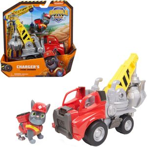 Rubble & Crew - Charger’s Kraanwagen met speelfiguur en beweegbare onderdelen - PAW Patrol speelgoed