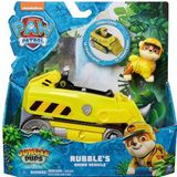 PAW Patrol Jungle Pups - Rubble's Neushoorn-voertuig - speelgoedauto met speelfiguur