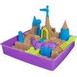 Kinetic Sand, Deluxe strandkasteel met 1,13 kg strandzand, inclusief vormen en gereedschap, sensorisch speelgoed voor kinderen vanaf 5 jaar
