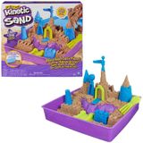 Kinetic Sand - Zandkasteel-speelset met 1,13 kg strandzand inclusief vormen en gereedschap - Sensorisch speelgoed