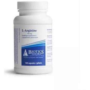 Biotics L-Arginine 700mg 100 capsules  -  Energetica Natura