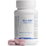 Biotics - B12-2000 - Tabletten - 2000 mcg - Verrijkt met Vitamine B6 en Foliumzuur