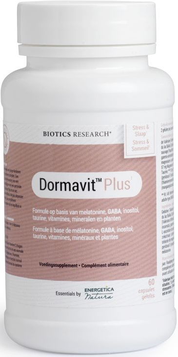 Biotics Dormavit Plus Capsules - Voedingssupplement - Met Melatonine en GABA-complex