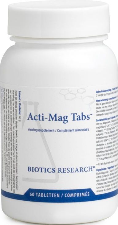 Biotics - Acti-Mag Tabs - Tabletten - 60 stuks