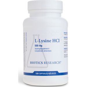 Biotics Research L-Lysine HCl 500 mg - 100 capsules