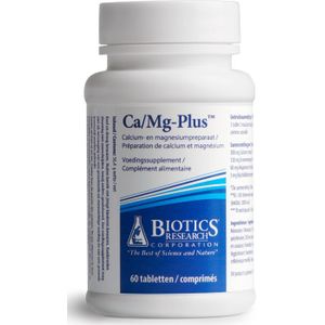 Biotics Calcium-en magnesiumcitraat plus 60 tabletten