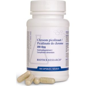 Biotics Chroom Picolinaat 200 mcg 100 capsules