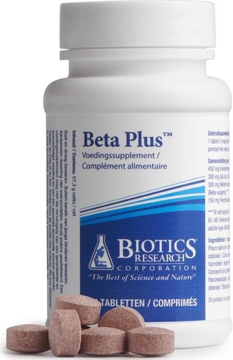 Biotics - Beta Plus - Kruidenpreparaat - 90 Tabletten