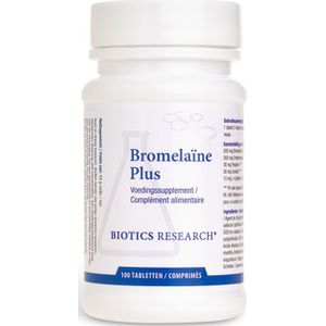 Biotics - Bromelaine Plus - 100 Tabletten - Lactosevrij - Met Papaïne