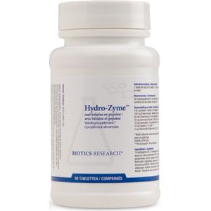 Biotics - Hydro-Zyme - Tabletten - Voedingssupplement - Met Betaïne HCl en Vitamine B6