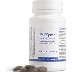 Biotics Fe-Zyme 25mg 100 tabletten  -  Energetica Natura