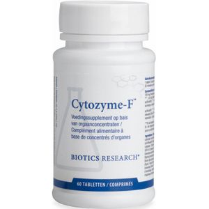 Biotics - Cytozyme-F - 60 Tabletten - Breedspectrum Orgaancomplex - Vrij van Virussen en Synthetische Hulpstoffen