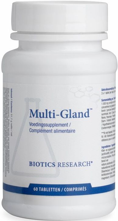 Biotics - Multi-Gland - Multivitaminen - 60 Tabletten