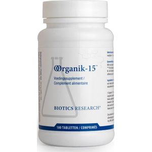 Biotics - Organik-15 180 Tabletten - Biologisch Actieve Plantencultuur - 900 mg