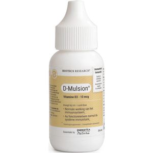 Biotics - D-Mulsion Druppels - Vitamine D3 - Hoge Biologische Beschikbaarheid