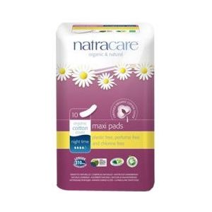 Natracare - Maxi Pads Night - Maandverband - Dik - Voor Zwaardere Bloeding