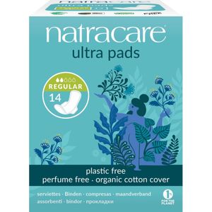 Natracare Organic Cotton Ultra Pads 14 Normale stroom