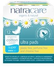 Natracare - Ultra Pads Super - Maandverband - 12 Stuks - Met Vleugels
