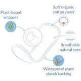 Inlegkruisjes - Extra Lengte - Natuur - Biologisch - Individueel Verpakt