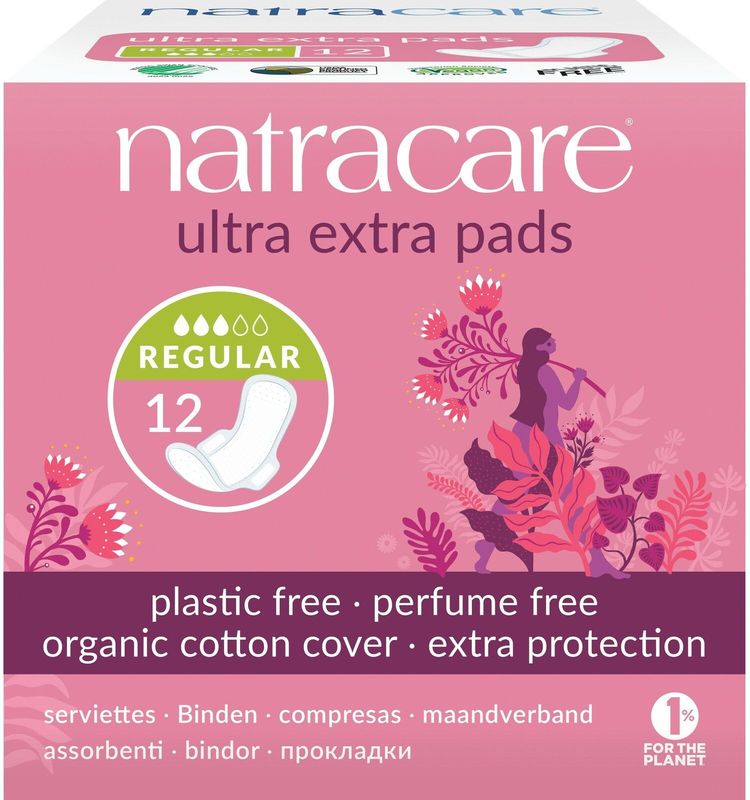 Natracare Maandverband Ultra Extra Normaal 12 stuks