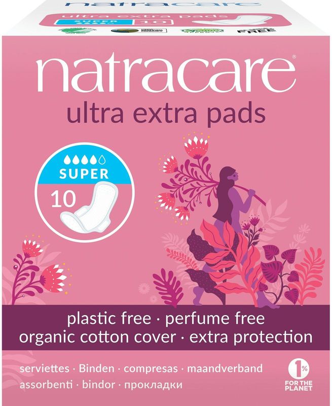 Natracare Maandverband Ultra Extra Super 10 stuks