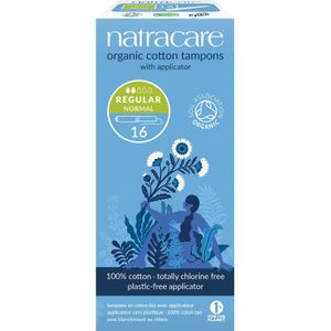 Natracare - Regelmatige tampon met applicator - natuurproduct - ideaal voor gemiddelde tot lage menstruatie - vrij van kunststof en chemicaliën - zacht en eenvoudig aan te brengen - geschikt voor