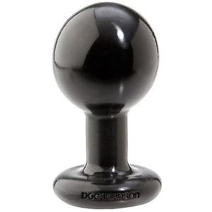 Doc Johnson Round - Buttplug - Zwart - Medium - Ø 55 mm