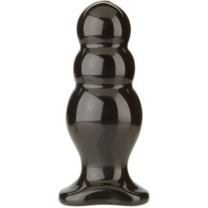 Titanmen Buttplug met 3 Ribbels - Zwart