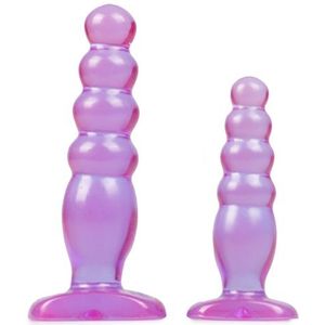 Doc Johnson - Crystal Jellies Anal Delight Trainer Kit - Paars