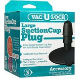 Vac-U-Lock - Black Suction Cup Plug - Large