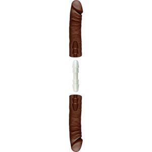 Doc Johnson - The D - Double D - realistische staart - 16 inch - chocolade