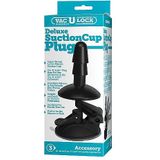 Doc Johnson Deluxe Zuignap Plug Accessoire black