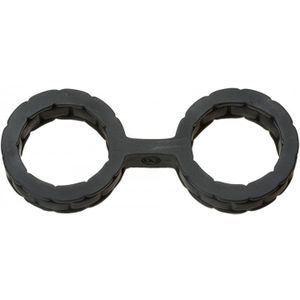 Japanese Bondage - Silicone Cuffs - Small - Black