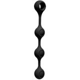 Zwarte Anal Beads met Gewichten - Kink