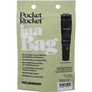 Doc Johnson Pocket Rocket vibrator - zwart