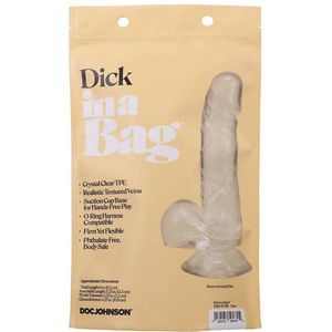 Doc Johnson - Transparante dildo met zuignap - 15.2 cm