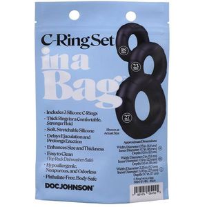 Doc Johnson C-Ringset black