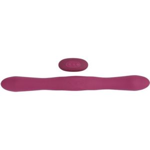 Doc Johnson - Dubbele Vibrator Met Afstandsbediening - Rood